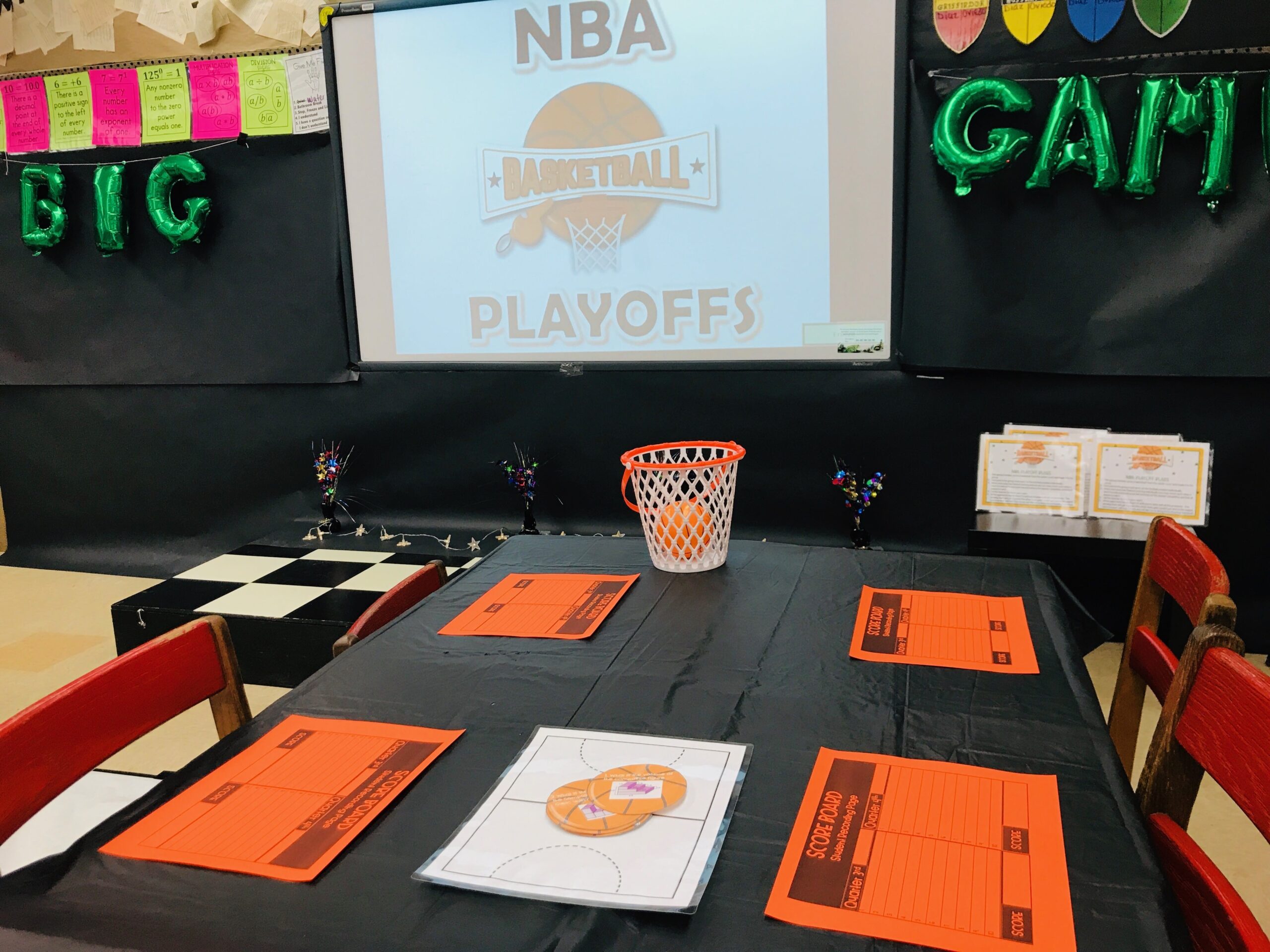 Basketball Games Classroom Transformation